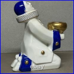 Art Deco Pierrot Perfume Lamp Signed A. L. Alfred Lanternier Limoges France