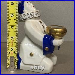Art Deco Pierrot Perfume Lamp Signed A. L. Alfred Lanternier Limoges France