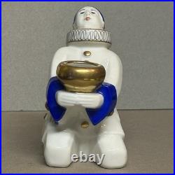 Art Deco Pierrot Perfume Lamp Signed A. L. Alfred Lanternier Limoges France