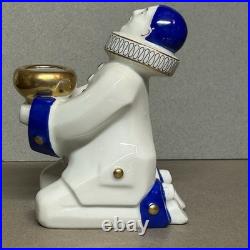 Art Deco Pierrot Perfume Lamp Signed A. L. Alfred Lanternier Limoges France
