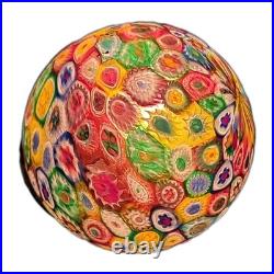 Art Deco Pixie Harlequin Fairy Styled Lamp With Millefiori Glass Globe