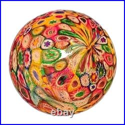 Art Deco Pixie Harlequin Fairy Styled Lamp With Millefiori Glass Globe