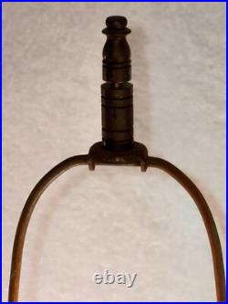 Art Deco Porcelain Table Lamp With Hand-Painted Floral China Vase 1930s WORKING