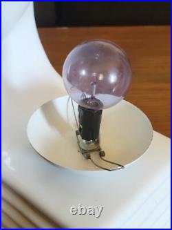 Art Deco Revival Huge Cascading Wing Flame Lamp White Ceramic Limelight Rare