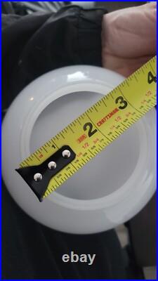 Art Deco Revival Huge Cascading Wing Flame Lamp White Ceramic Limelight Rare