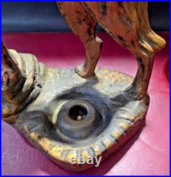 Art Deco Rin Tin Tin German Shepherd Dog Lamp AMBER BRAIN LAMP GLOBE SHADE BALL