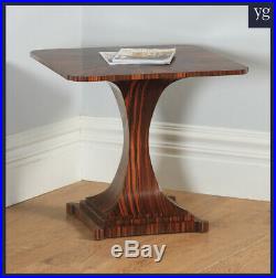 Art Deco Ruhlmann Style Harrods Macassar Ebony Centre Occasional Side Lamp Table