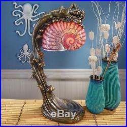 Art Deco Siren of the Sea Mermaid 29 Illuminated Sculpture Table Lamp