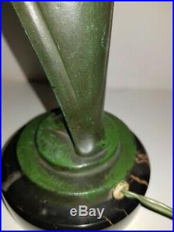 Art Deco Spelter Max Le Verrier Lamp