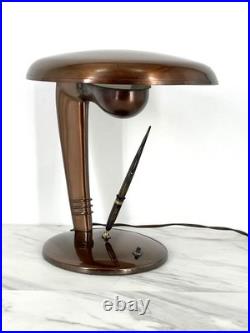 Art Deco Streamline Sheaffer Fountain Pen Desk Set Cobra Lamp Norman Bel Geddes