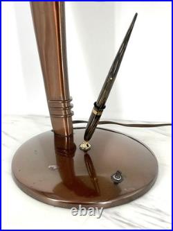 Art Deco Streamline Sheaffer Fountain Pen Desk Set Cobra Lamp Norman Bel Geddes