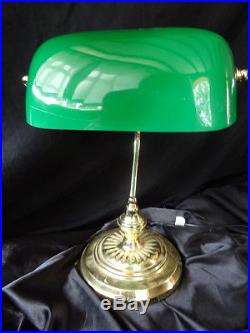 Art Deco Style 20th Century Bankers Office Desk Man Cave Lamp