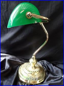 Art Deco Style 20th Century Bankers Office Desk Man Cave Lamp