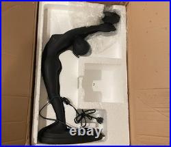 Art Deco Style Acrobat Nude Women Arching Back Lamp 22 New Open Box 1980's