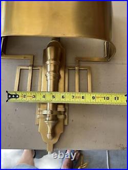 Art Deco Style Brass Wall Mount Sconce Light Fixture Plug In #1 Global Views