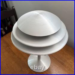 Art Deco Style Machined Brushed Spun Aluminum Desk Lamp Donovan Lighting