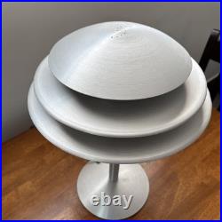 Art Deco Style Machined Brushed Spun Aluminum Desk Lamp Donovan Lighting