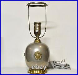 Art Deco Swedish Svenskt Tenn Table Lamp With Brass Lion Heads