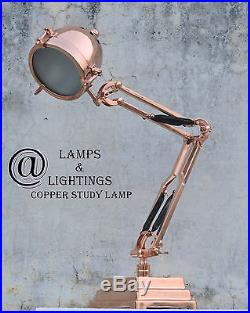 Art Deco Swing Lamp Arm Light French Bauhaus COPPER Era Old UFO Antique