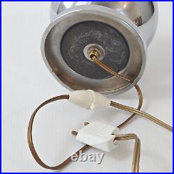 Art Deco Table Lamp 1940 1950 Steel Chrome Dlg Jacques Adnet 40s 50s Retro