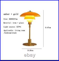 Art Deco Table Lamp GoId Inspired by Poul Hemingsen's PH-3 1/2-2 1/2 Design