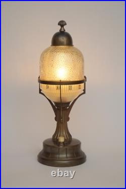 Art Deco Table Lamp HABSBURG Unique 1910 Antique Brass, Original