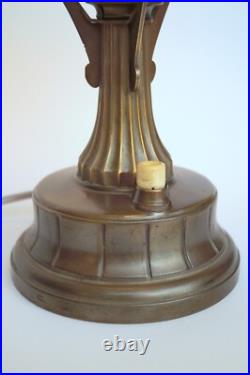 Art Deco Table Lamp HABSBURG Unique 1910 Antique Brass, Original
