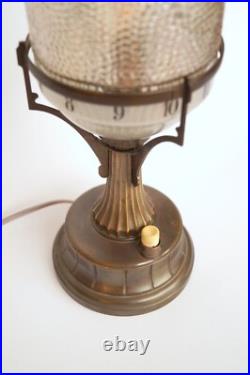 Art Deco Table Lamp HABSBURG Unique 1910 Antique Brass, Original