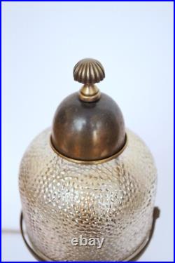 Art Deco Table Lamp HABSBURG Unique 1910 Antique Brass, Original