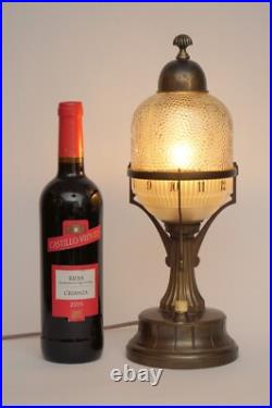 Art Deco Table Lamp HABSBURG Unique 1910 Antique Brass, Original