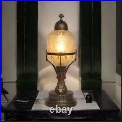 Art Deco Table Lamp HABSBURG Unique 1910 Antique Brass, Original