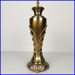Art Deco Table Lamp Stunning Solid Brass Hollywood Regency Flair Art Deco Table Lamp Stunning Solid Brass Hollywood Regency Flair