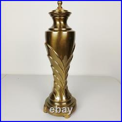 Art Deco Table Lamp Stunning Solid Brass Hollywood Regency Flair