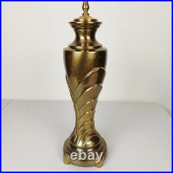 Art Deco Table Lamp Stunning Solid Brass Hollywood Regency Flair Art Deco Table Lamp Stunning Solid Brass Hollywood Regency Flair