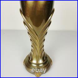 Art Deco Table Lamp Stunning Solid Brass Hollywood Regency Flair