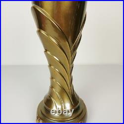 Art Deco Table Lamp Stunning Solid Brass Hollywood Regency Flair