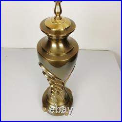 Art Deco Table Lamp Stunning Solid Brass Hollywood Regency Flair