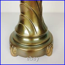 Art Deco Table Lamp Stunning Solid Brass Hollywood Regency Flair