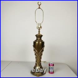 Art Deco Table Lamp Stunning Solid Brass Hollywood Regency Flair