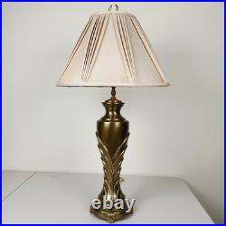 Art Deco Table Lamp Stunning Solid Brass Hollywood Regency Flair