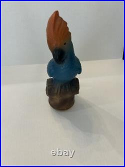Art Deco Tiffin Molded Glass Parrot Antique 13