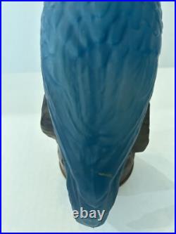 Art Deco Tiffin Molded Glass Parrot Antique 13