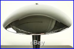 Art Deco Tisch Leuchte Mazda Replik chrom & schwarz Design Lese Lampe