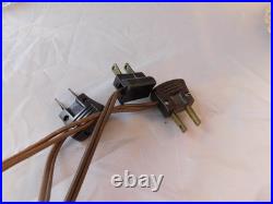 Art Deco Torpedo Lamps Powder Blue Glass Set Of 3 Vintage 12