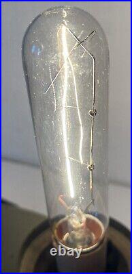 Art Deco Tv Lamp Leaping Gazelle With Mesh Cylinder Lamp All Original Working