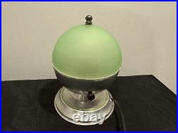 Art Deco Uranium Glass Lamp