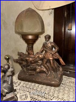 Art Deco Uranium Table Lamp Hunter