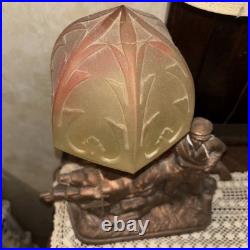 Art Deco Uranium Table Lamp Hunter