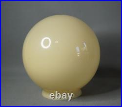 Art Deco Vaseline Glass Mustard Opaline Desk Lamp Light fixture Shade Globe Ball
