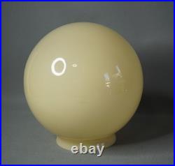 Art Deco Vaseline Glass Mustard Opaline Desk Lamp Light fixture Shade Globe Ball